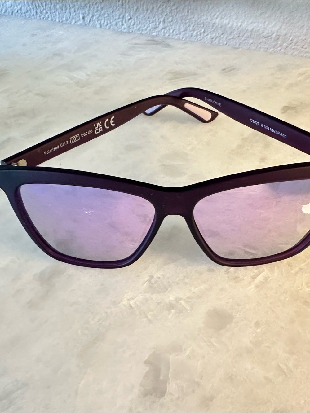 Purple Sunglasses with Pink/purple Tinted Lenses
